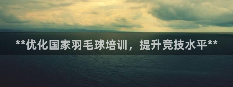 焦点娱乐软件版本大全：**优化国家羽毛球培训，提升竞