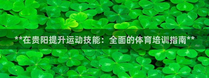 焦点娱乐带你走遍：**在贵阳提升运动技能：全面的体育