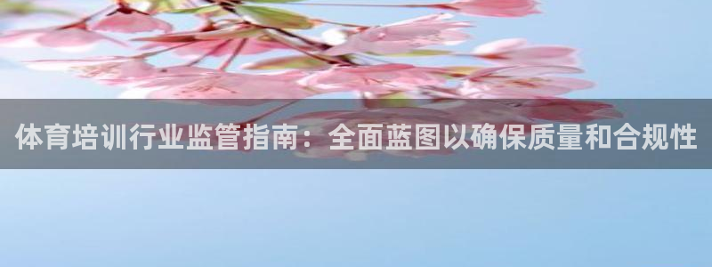 焦点娱乐平台怎么样赚钱：体育培训行业监管指南：全面蓝